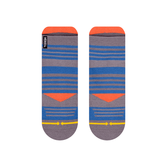Action Grey Adult Ankle Socks