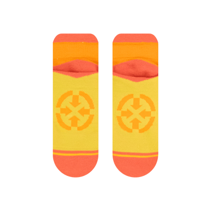 Action Orange Adult Ankle Socks