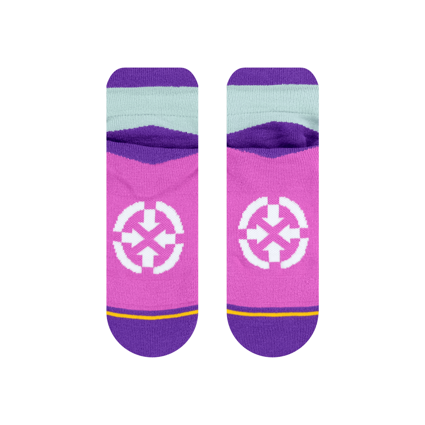 Action Purple Adult Ankle Socks