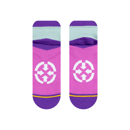 Action Purple Adult Ankle Socks