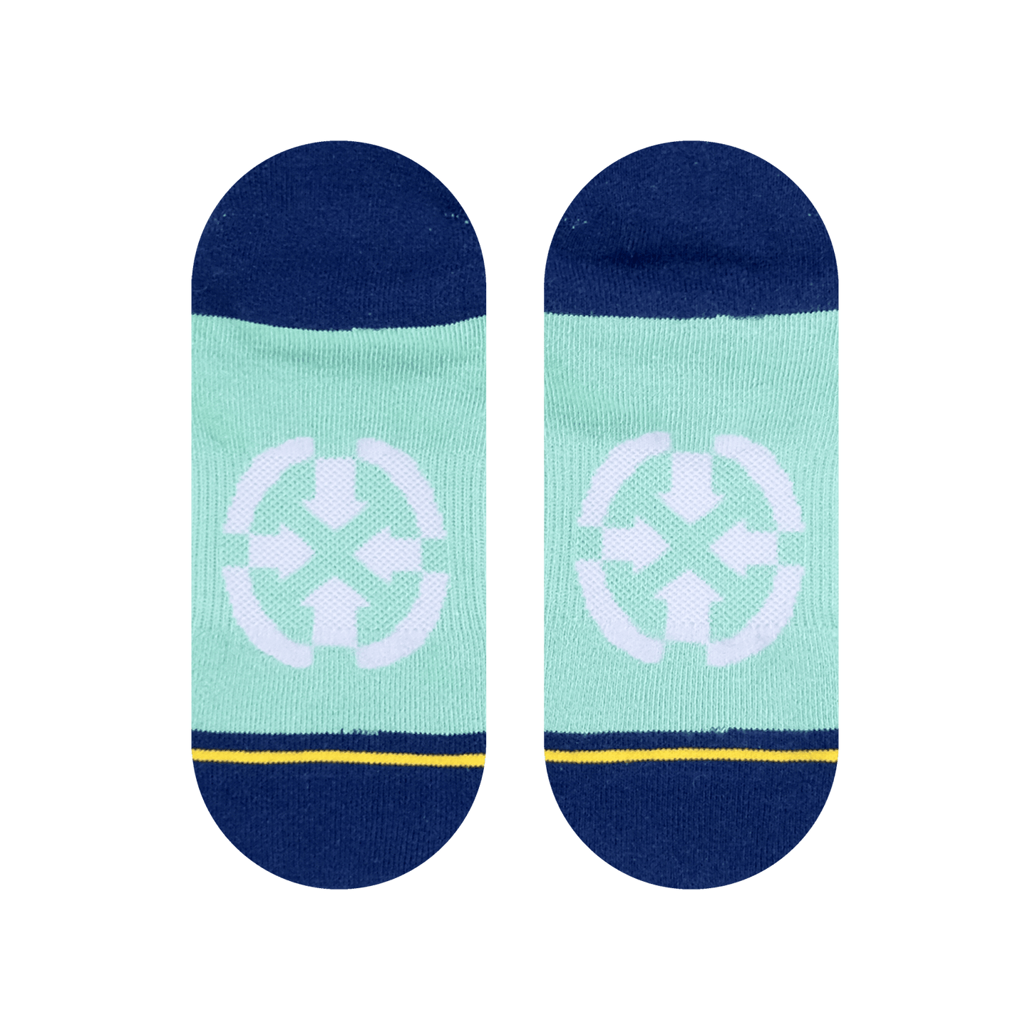 Cotton Candy Stripes Organic Cotton Adult No Show Socks