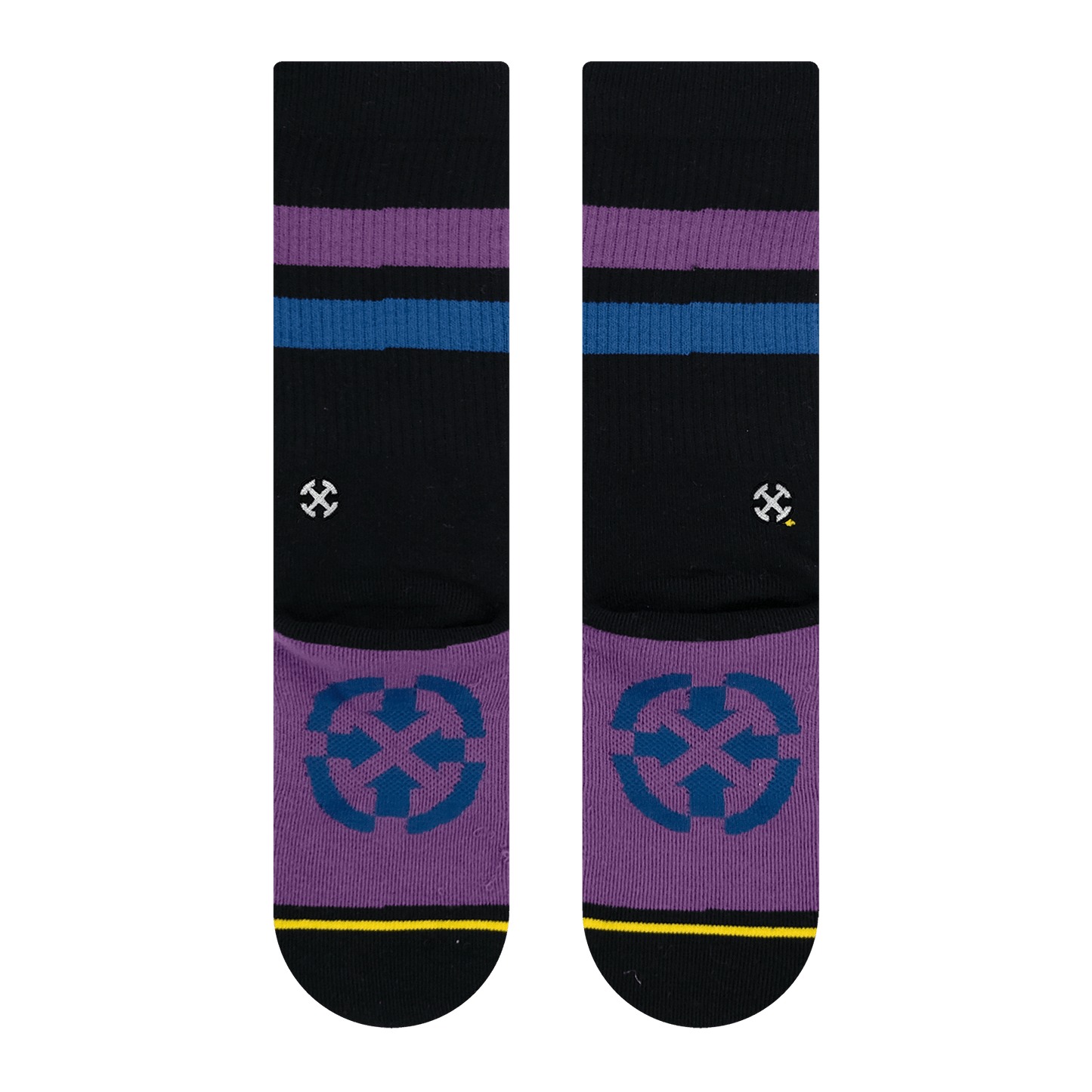 REPREVE® Subtle Grape Black Adult Crew Socks