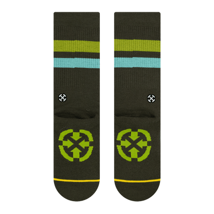 REPREVE® Subtle Moss Adult Crew Socks
