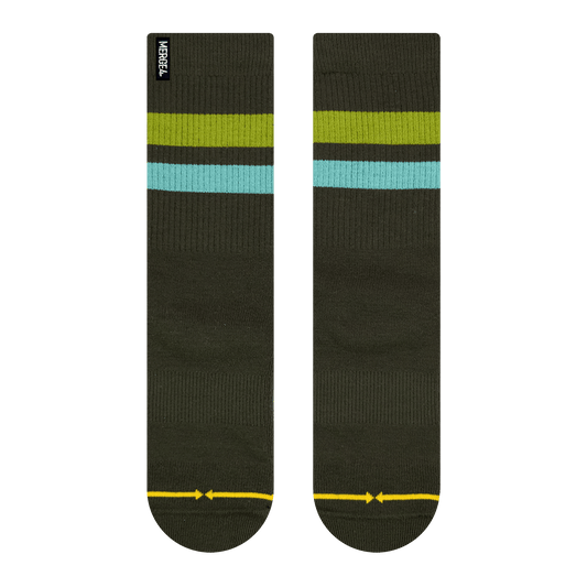 REPREVE® Subtle Moss Adult Crew Socks