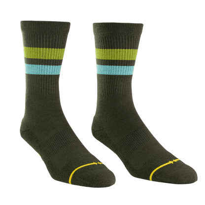 REPREVE® Subtle Moss Adult Crew Socks