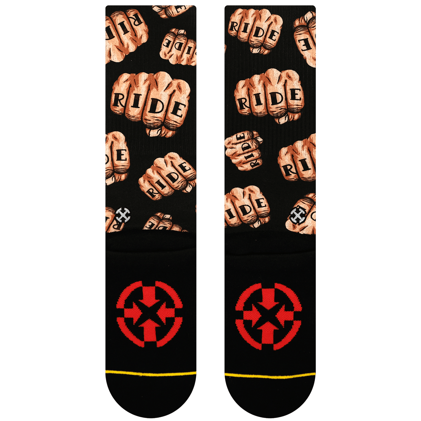 Rick Thorne Fist Bump Adult Mid Length Socks