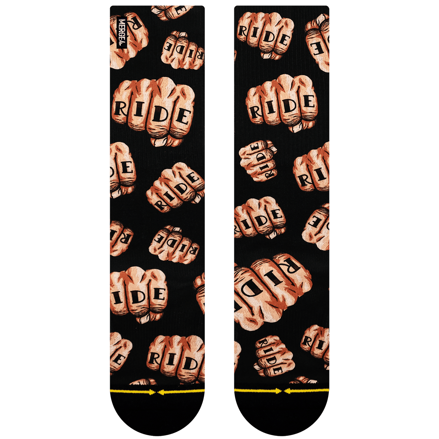 Rick Thorne Fist Bump Adult Mid Length Socks