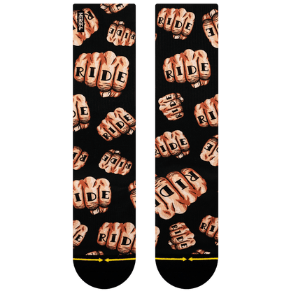 Rick Thorne Fist Bump Adult Mid Length Socks