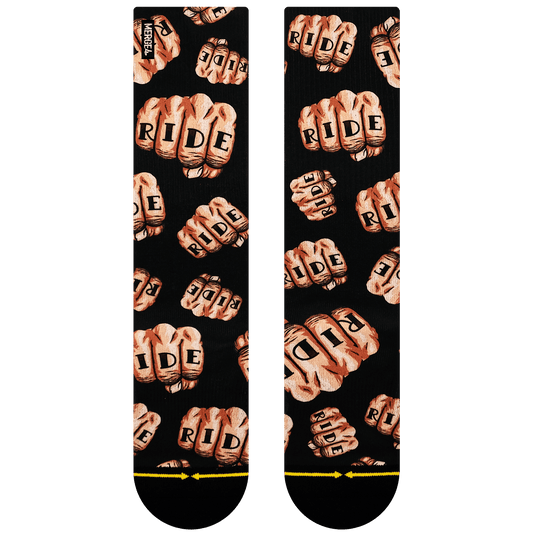 Rick Thorne Fist Bump Adult Mid Length Socks