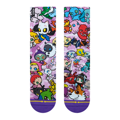 Ryo Taniguchi Friends Adult Crew Socks
