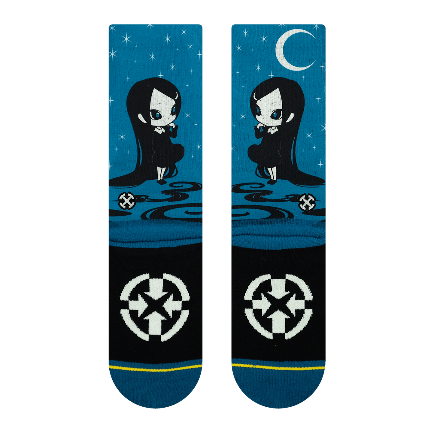 Ryo Taniguchi Girl of the Dark Night Adult Crew Socks