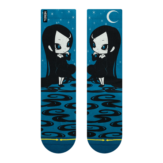 Ryo Taniguchi Girl of the Dark Night Adult Crew Socks