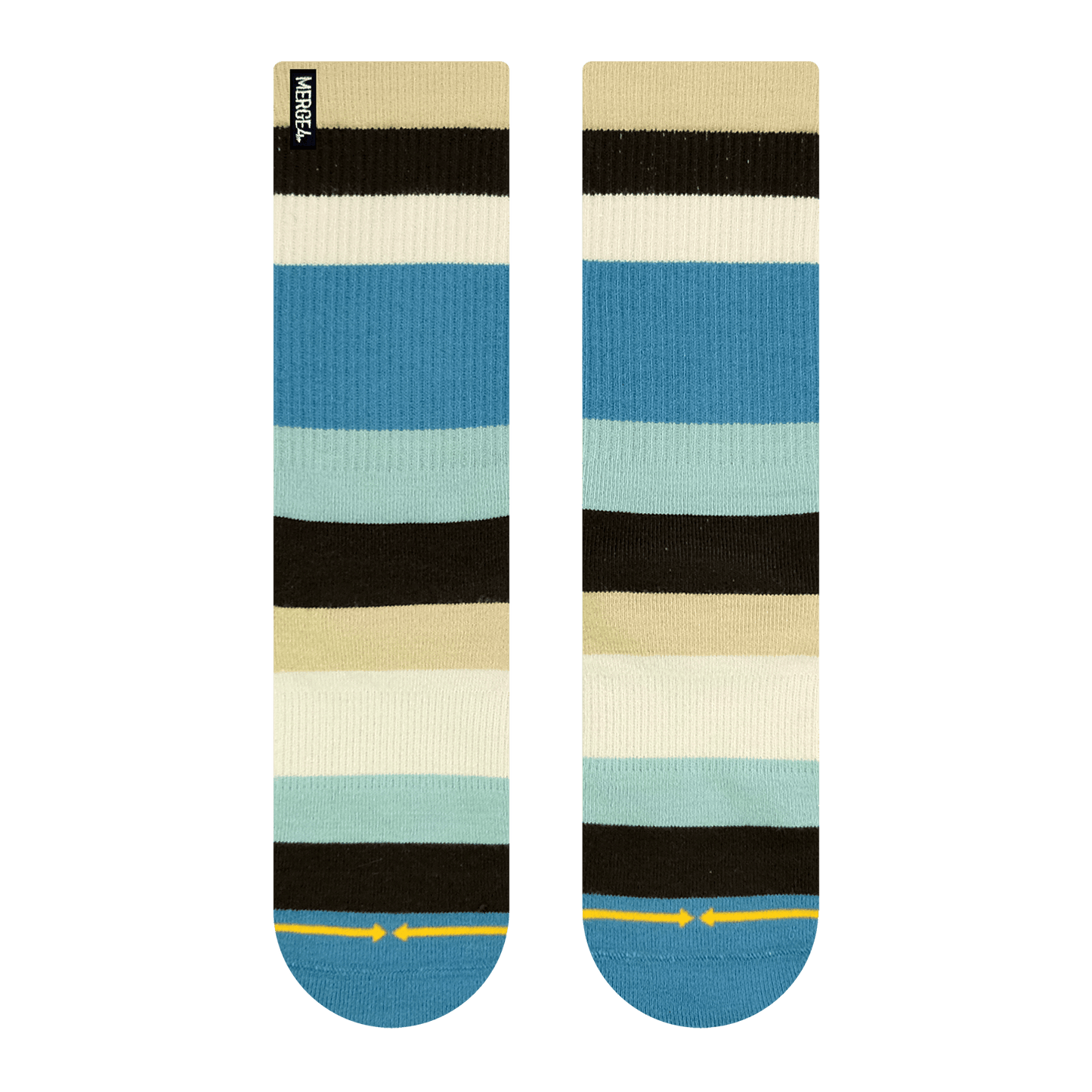 Spidey Seashore Bamboo Stripes Adult Crew Socks