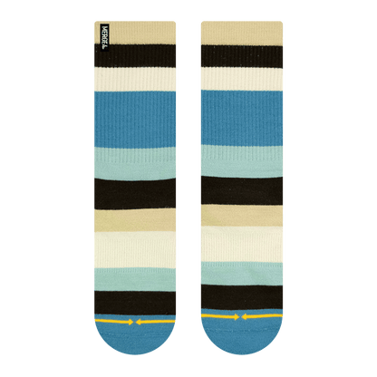 Spidey Seashore Bamboo Stripes Adult Crew Socks