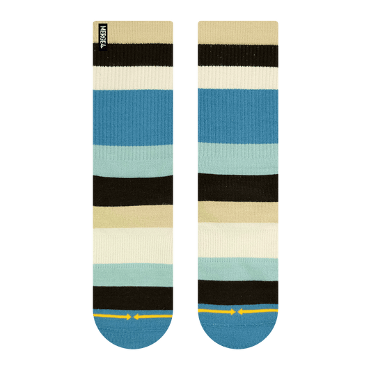 Spidey Seashore Bamboo Stripes Adult Crew Socks