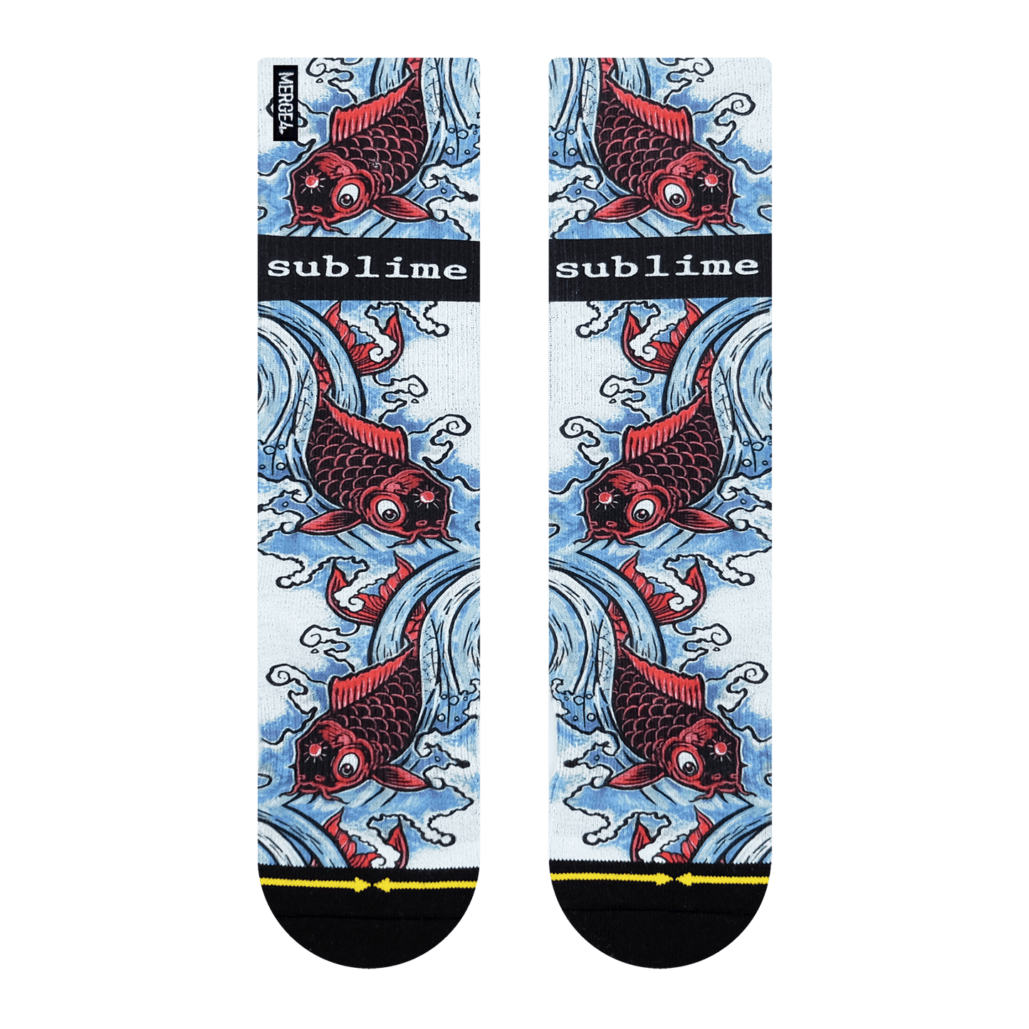 Sublime Bad Fish Mid-Length Adult Socks By Sublime
