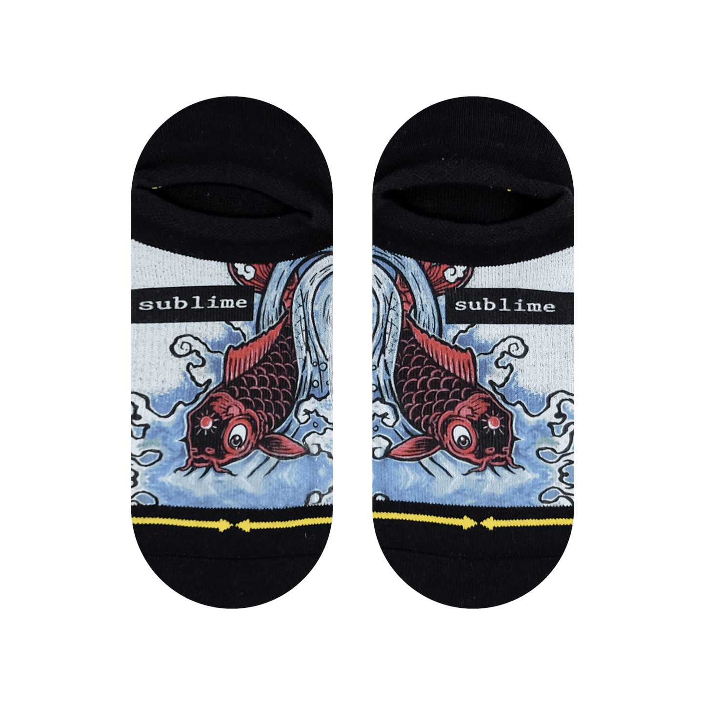 Sublime Bad Fish No Show Adult Socks