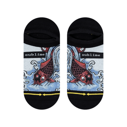 Sublime Bad Fish No Show Adult Socks