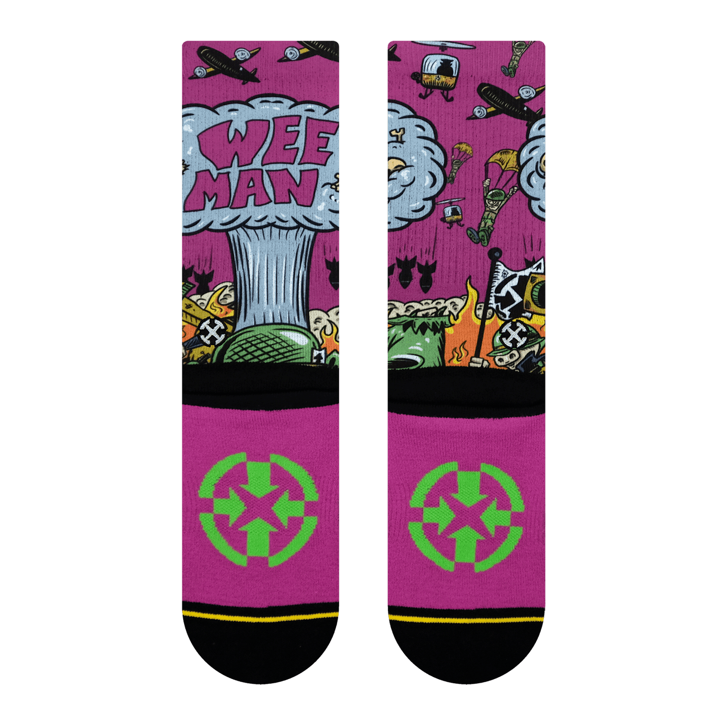 Weeman War Pigs Adult Crew Socks
