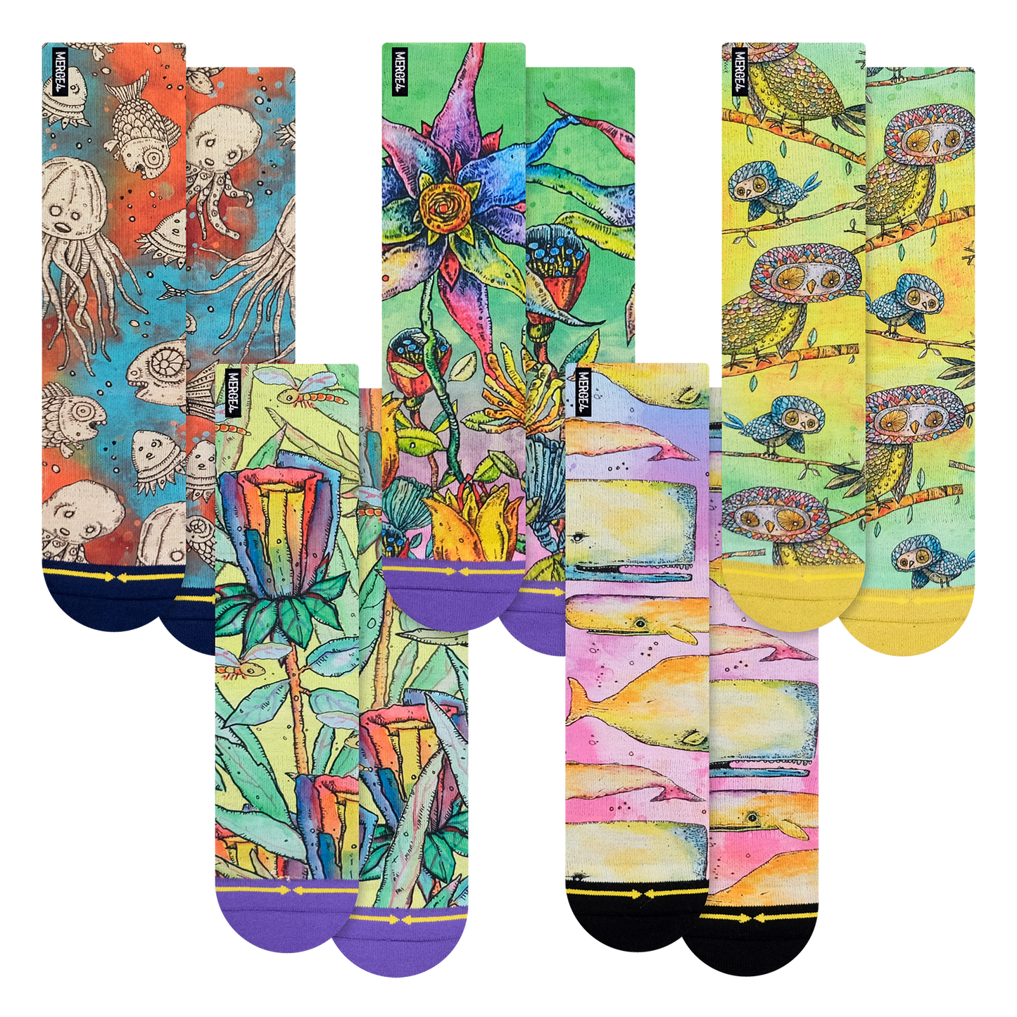 Bad Otis Link Adult Crew Socks 5 Pack