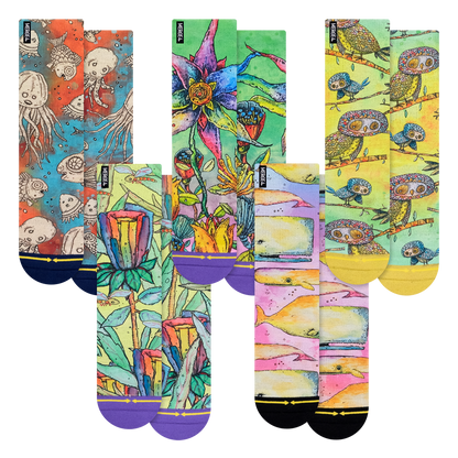 Bad Otis Link Adult Crew Socks 5 Pack