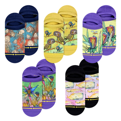 Bad Otis Link Adult No Show Socks 5 Pack