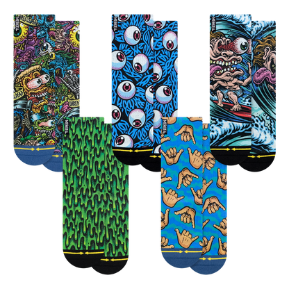 Jimbo Youth Crew Socks 5 Pack