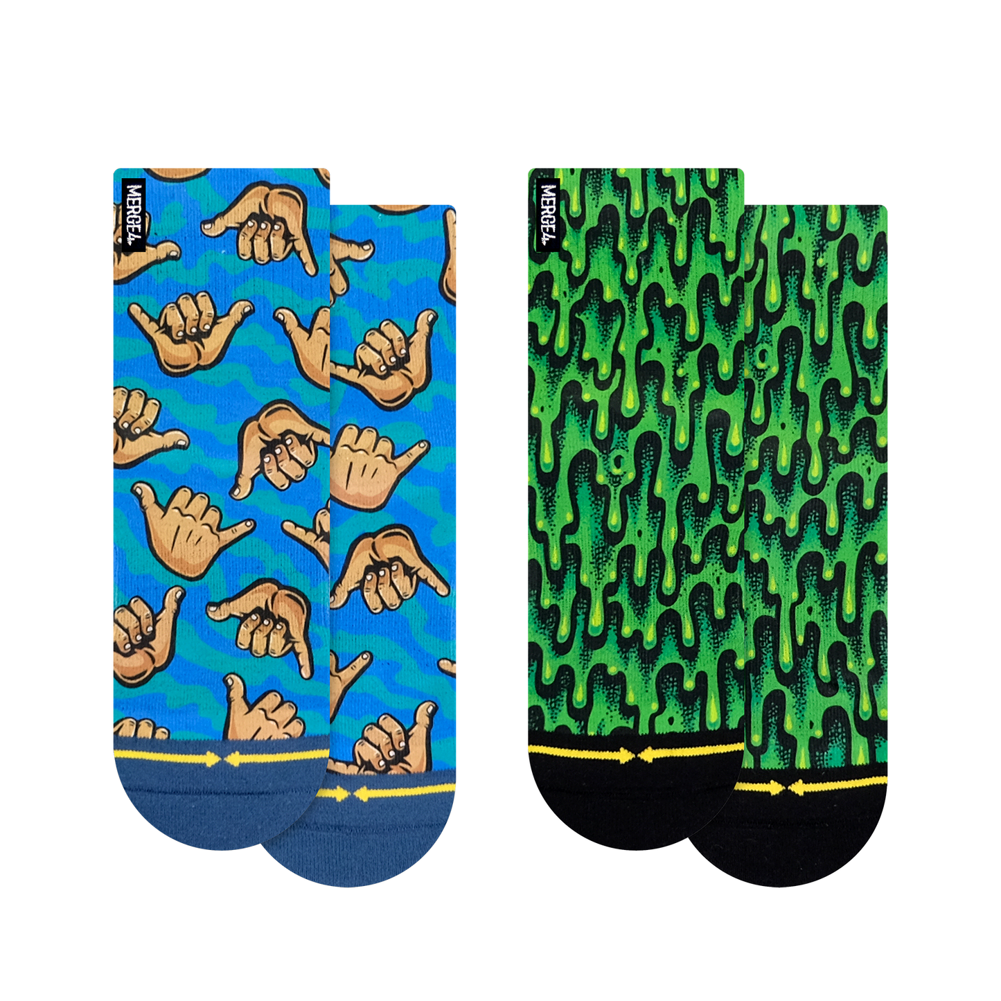 Jimbo Quarter Adult Crew Socks 2-Pack