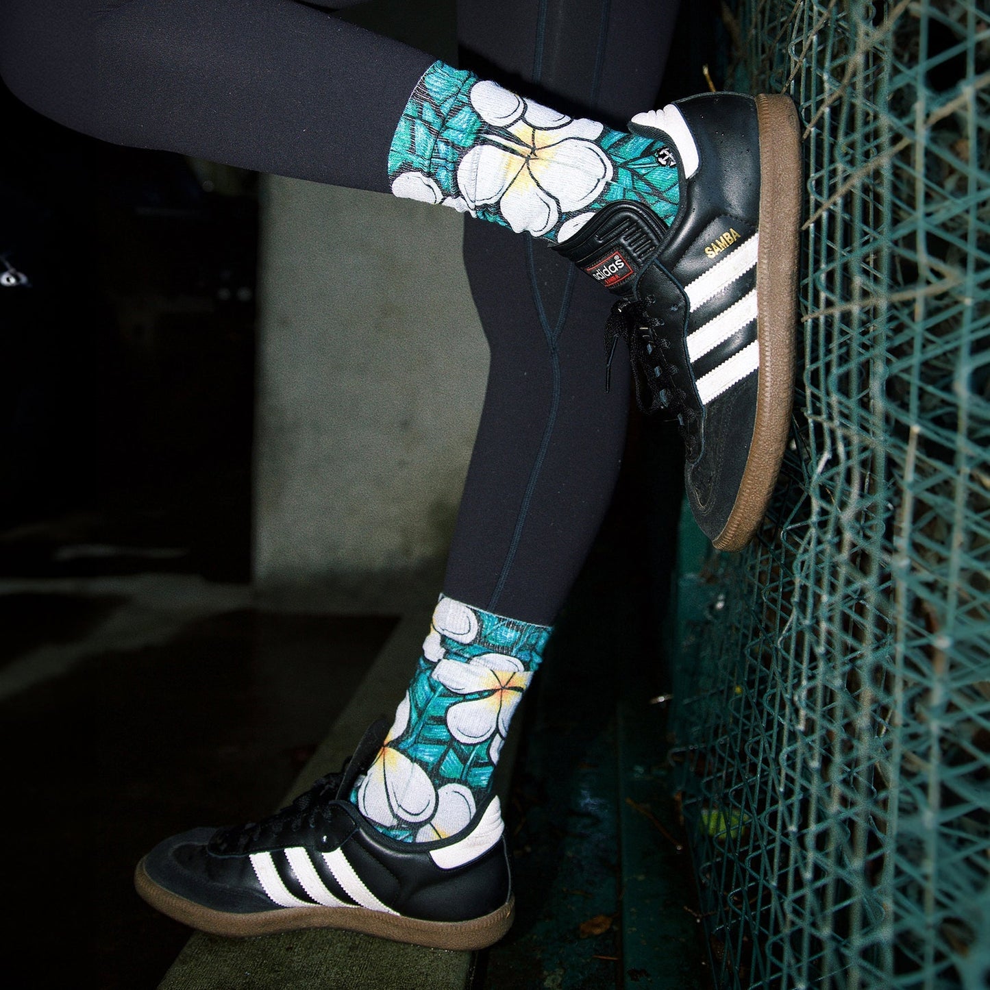 Flowers Adult Crew Socks Art By Kaia Myall