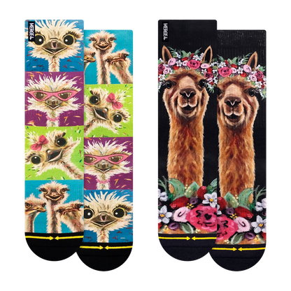 Lee Keller Adult Crew Socks 2-Pack