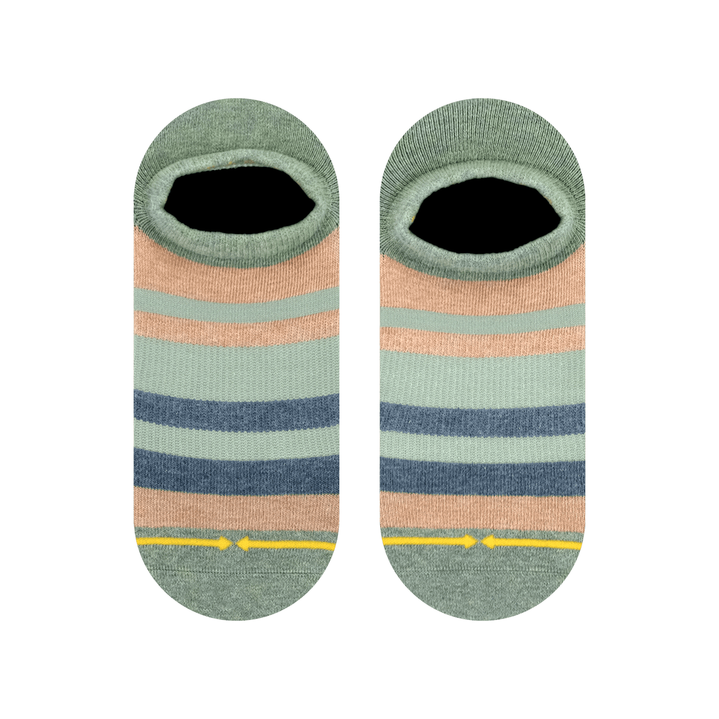 Morning Citrus Plant-Based Dye Adult No Show Socks