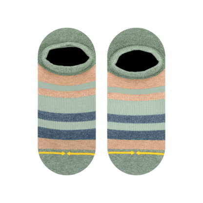 Morning Citrus Plant-Based Dye Adult No Show Socks