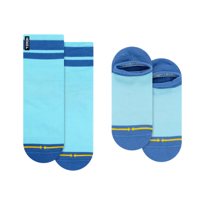Organic Cotton Blue Combo Adult Socks 2-Pack