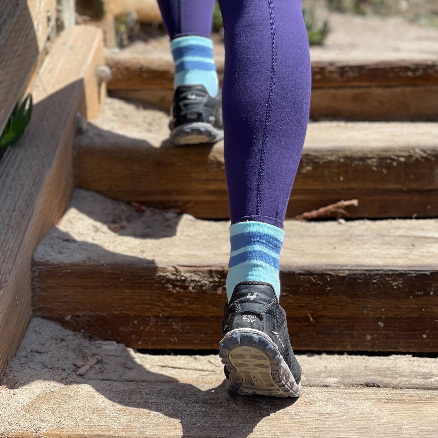 Organic Cotton Blue Combo Adult Socks 2-Pack
