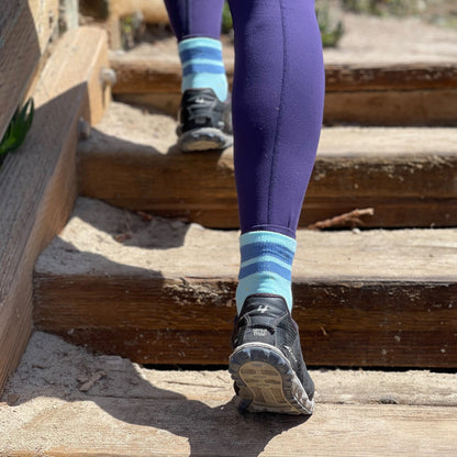 Organic Cotton Blue Combo Adult Socks 2-Pack
