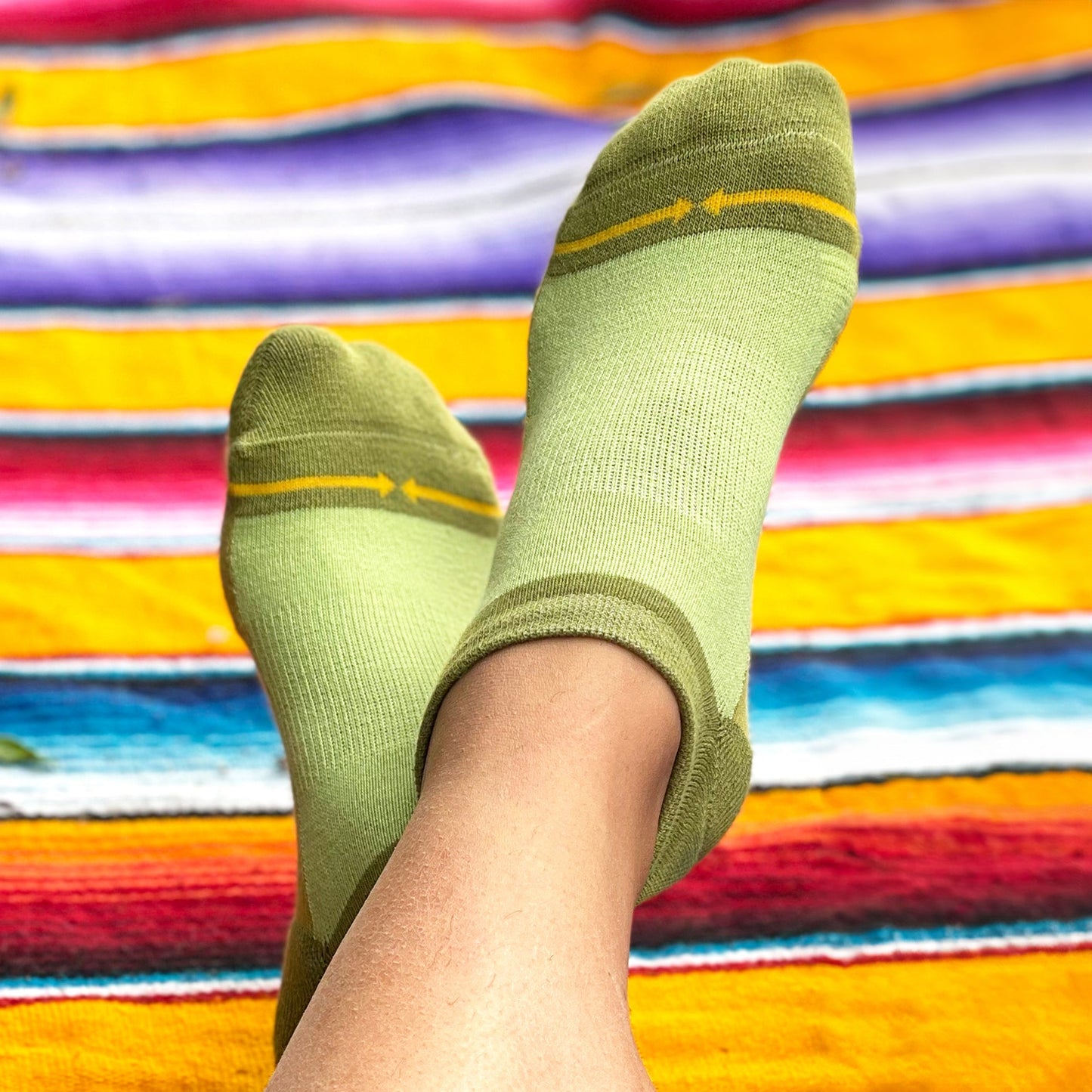 Organic Cotton Green Combo Adult Socks 2-Pack