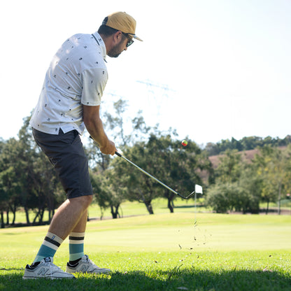 Spidey Seashore Bamboo Stripes Adult Crew Socks