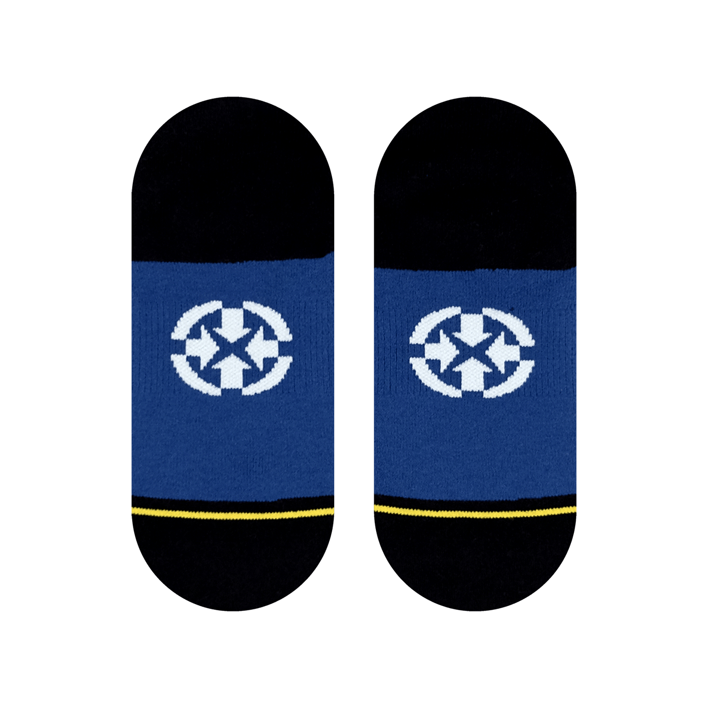 Fat Shark Adult No Show Socks With Art By Chump Magic