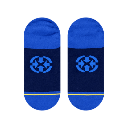 Blue Water Adult No Show Socks With Art By Daniel Jean-Baptiste