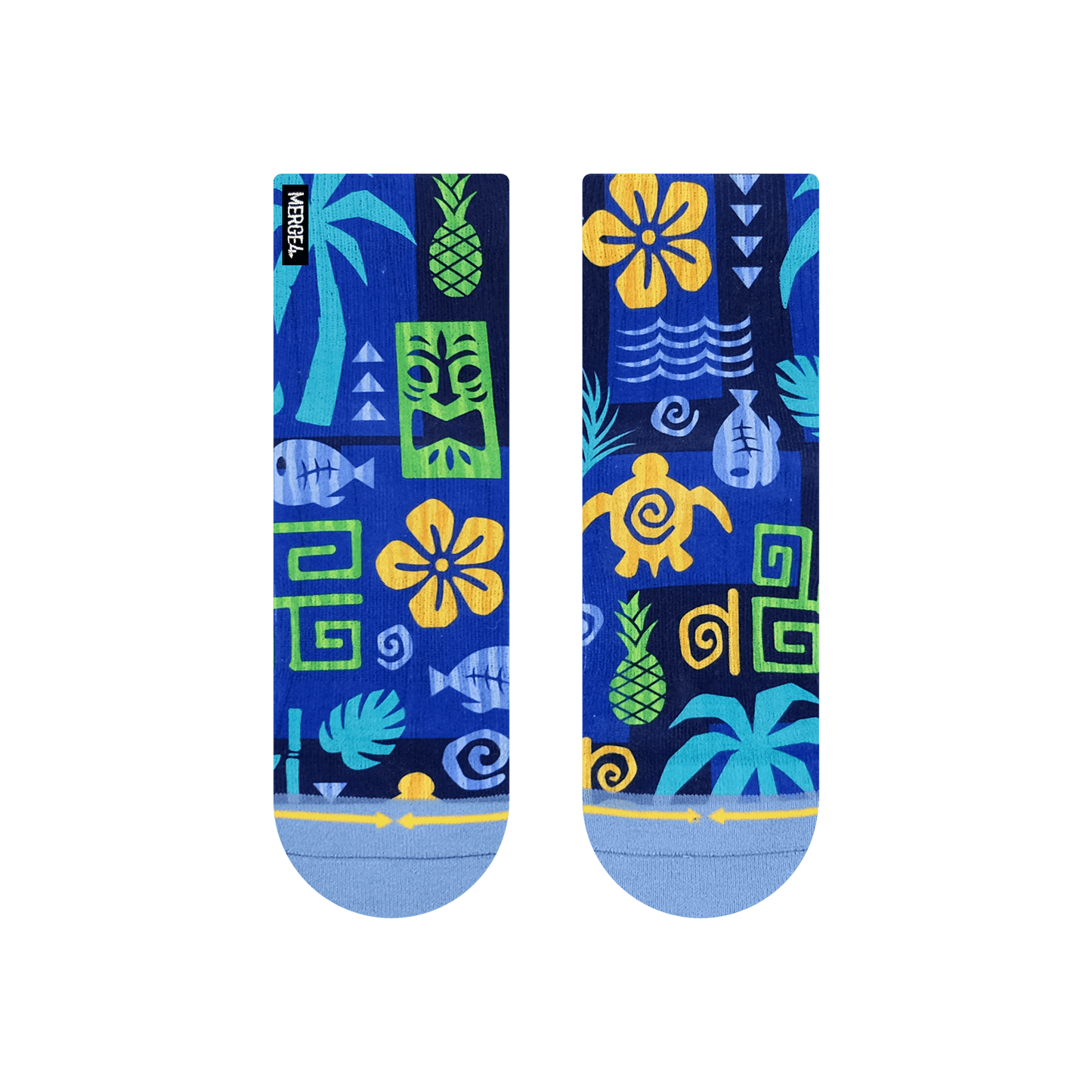 Aloha Ahiahi Adult Quarter Crew Socks By MERGE4