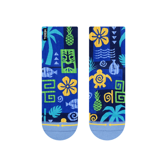 Aloha Ahiahi Adult Quarter Crew Socks By MERGE4
