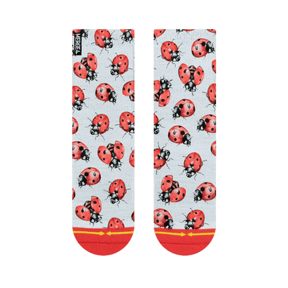 Hanna Minck Lady Bugs Youth Crew Socks