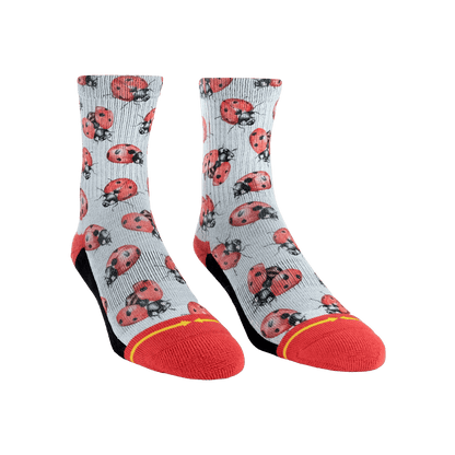 Hanna Minck Lady Bugs Youth Crew Socks