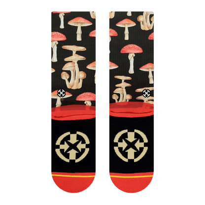Mushrooms Adult Crew Socks With Art By Hanna Minck