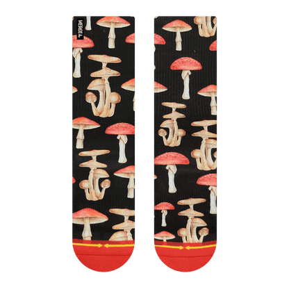 Mushrooms Adult Crew Socks With Art By Hanna Minck