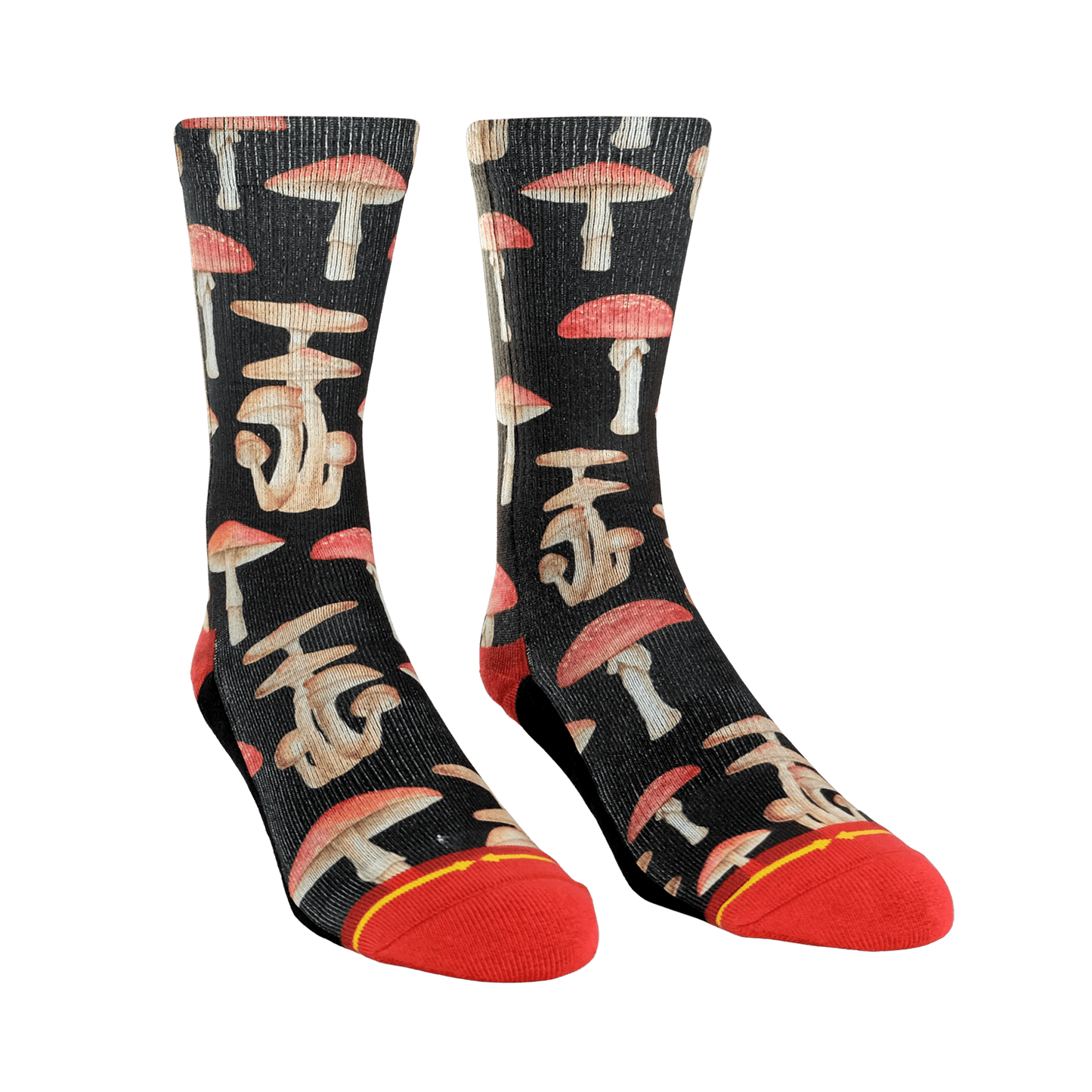 Mushrooms Adult Crew Socks With Art By Hanna Minck