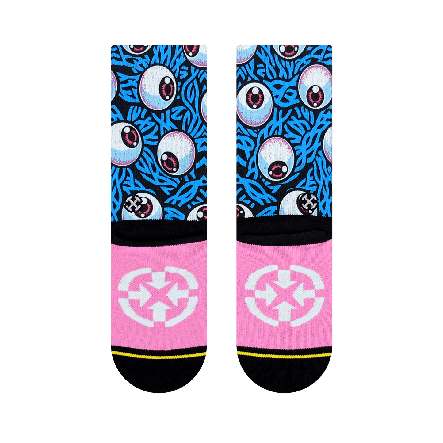 Jimbo Eye Blue Youth Crew Socks