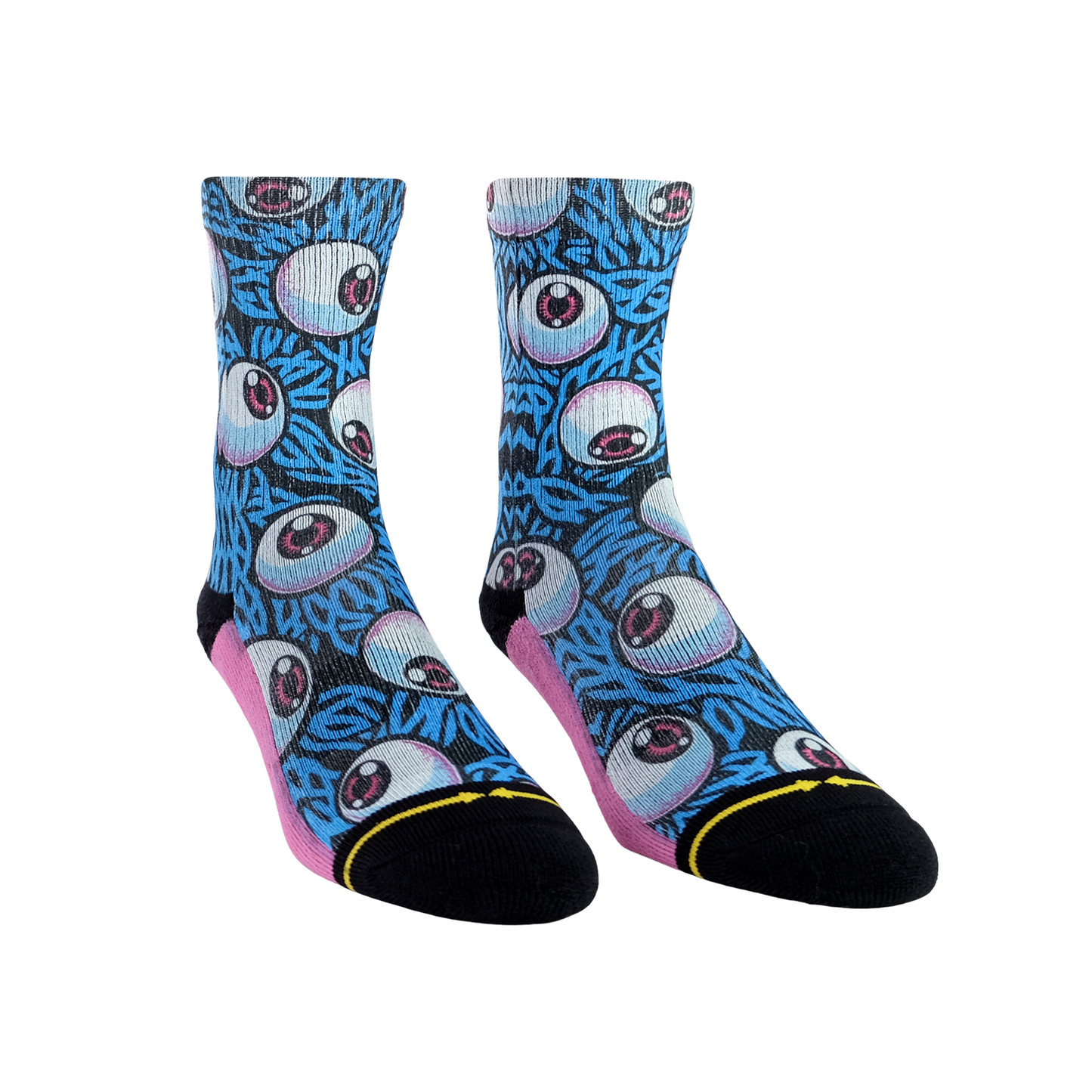 Jimbo Eye Blue Youth Crew Socks