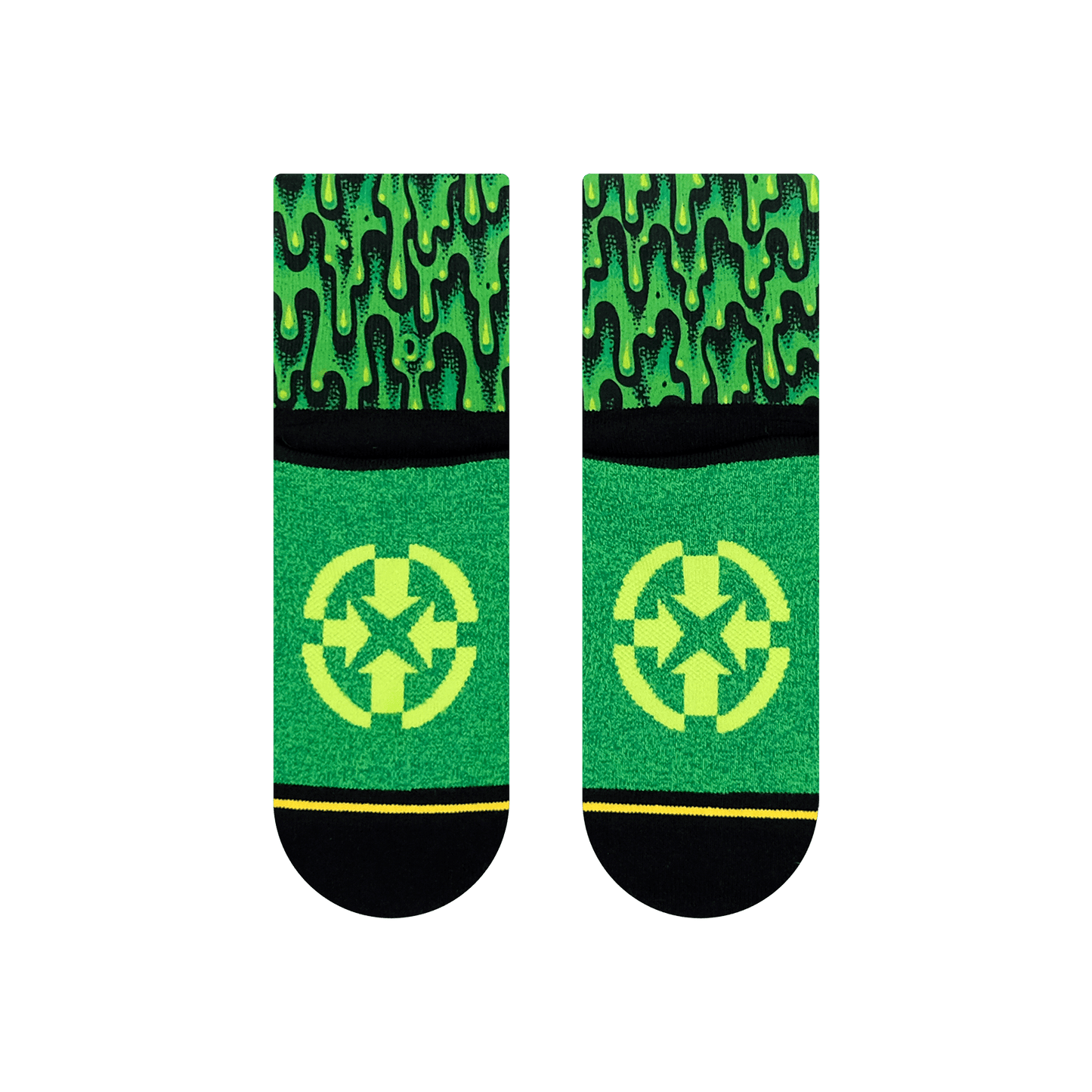 Slime Adult Quarter Crew Socks With Art By Jimbo Phillips