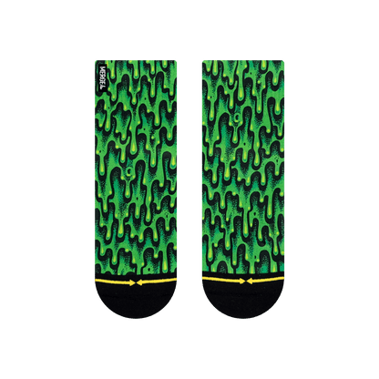 Slime Adult Quarter Crew Socks With Art By Jimbo Phillips